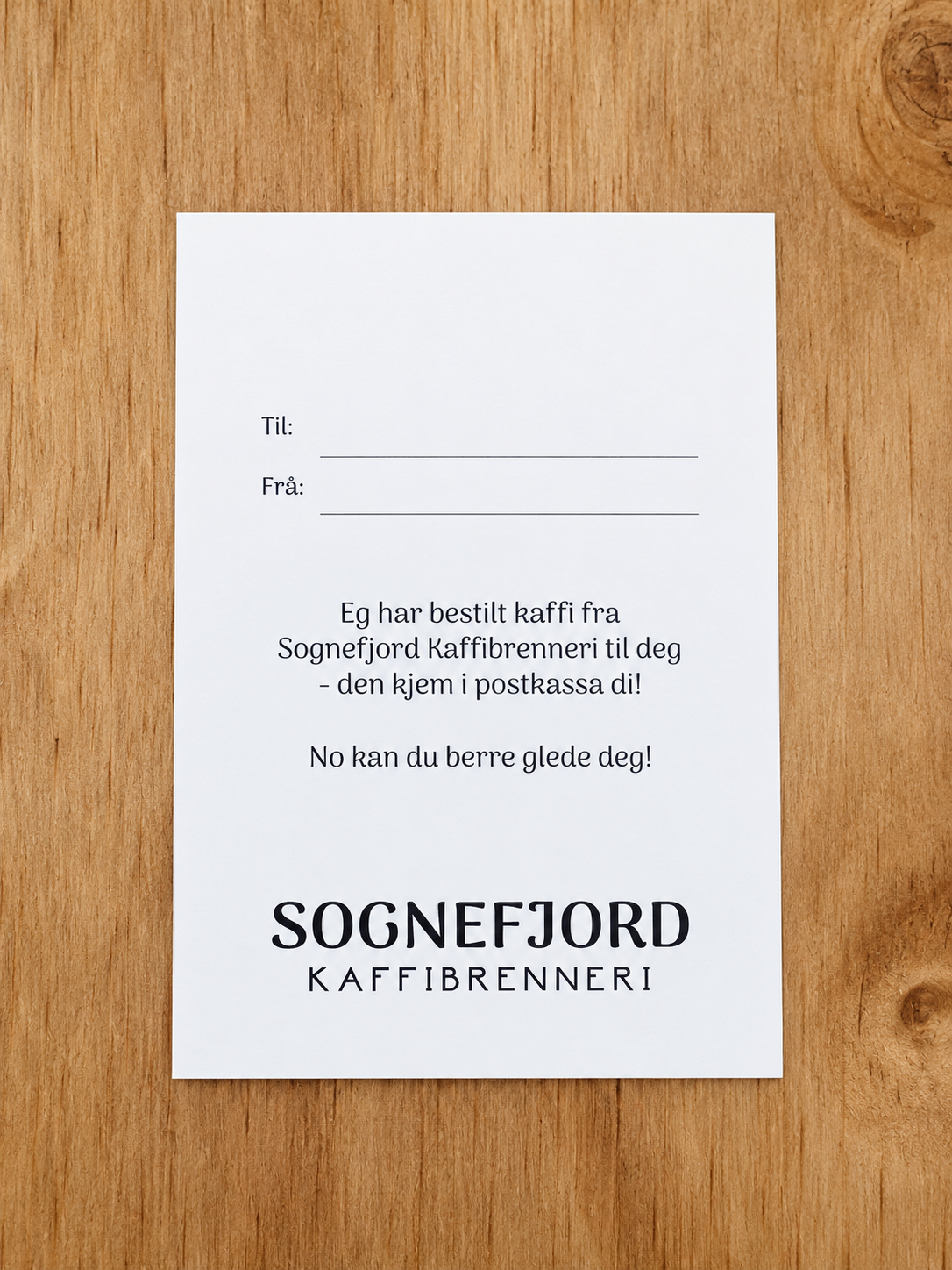 Kaffihilsen Sognefjord Kaffibrenneri
