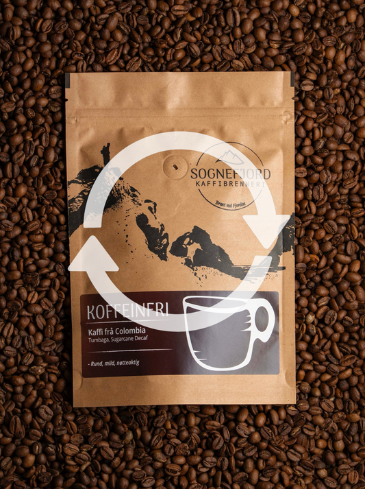 Kaffiabonnement Koffeinfri kaffi -løpande Sognefjord Kaffibrenneri